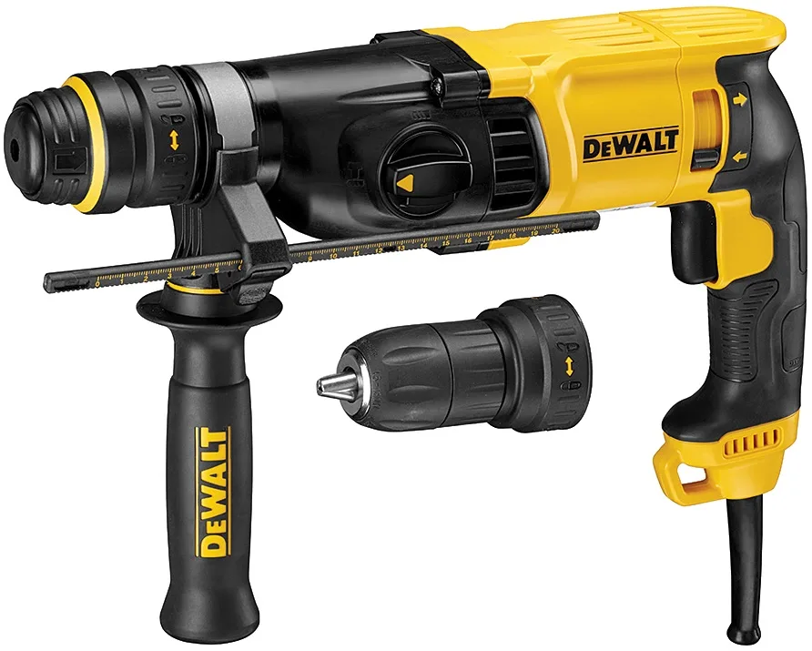 Перфоратор DeWalt SDS-Plus 800Вт 2.8Дж 0-5540об/хв 0-1500об/хв 3 режими в кейсі, вага 3кг.