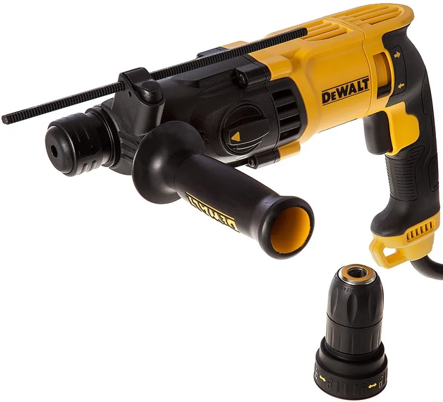 Перфоратор DeWalt SDS-Plus 800Вт 2.8Дж 0-5540об/хв 0-1500об/хв 3 режими в кейсі, вага 3кг.