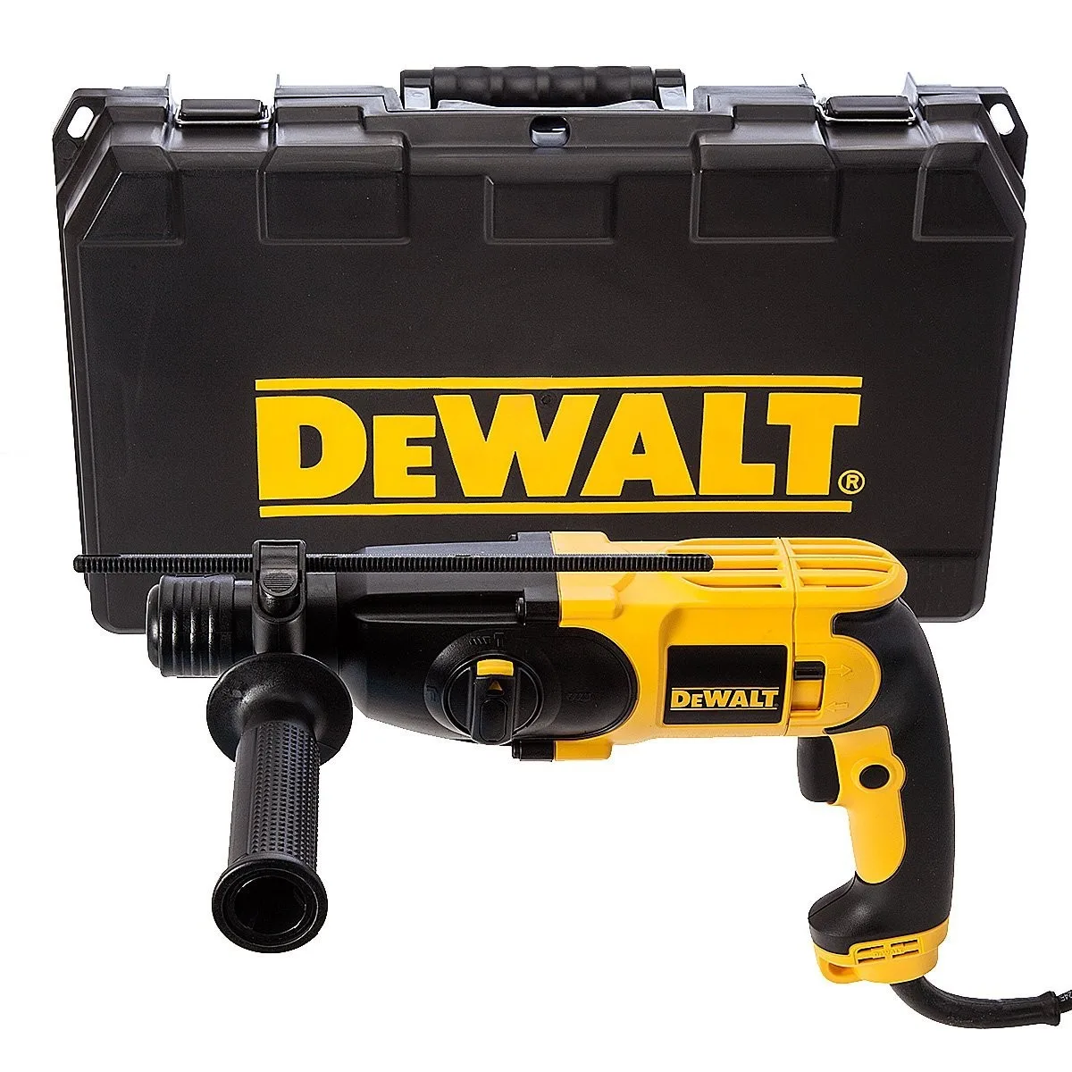 Перфоратор DeWalt SDS-Plus 800Вт 2.8Дж 0-5540об/хв 0-1500об/хв 3 режими в кейсі, вага 3кг.