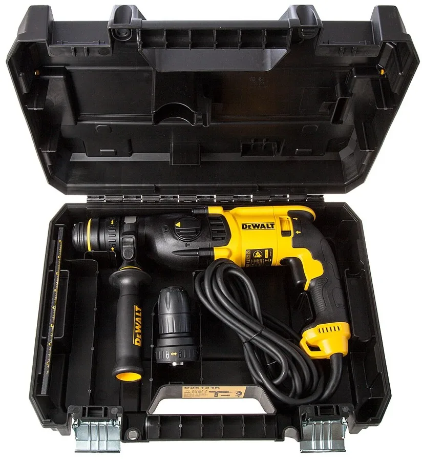 Перфоратор DeWalt SDS-Plus 800Вт 2.8Дж 0-5540об/хв 0-1500об/хв 3 режими в кейсі, вага 3кг.
