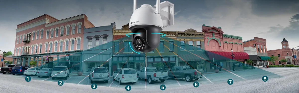 IP-камера TP-LINK VIGI C540-W-4, PoE, 4 Мп, 4 мм, Wi-Fi, H265+, IP66, купольная, цветное ночное видение, наружная.