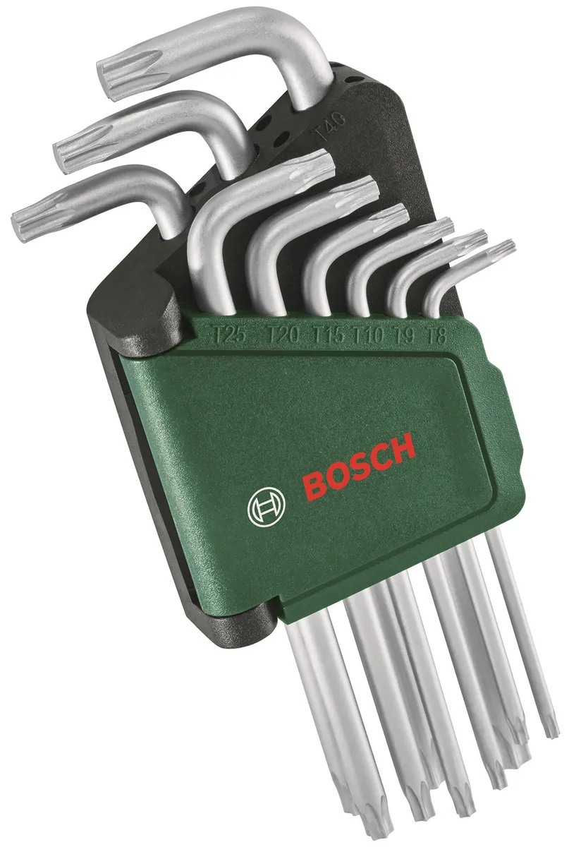 Набор шестигранных ключей Bosch, T8-T40, 9 единиц