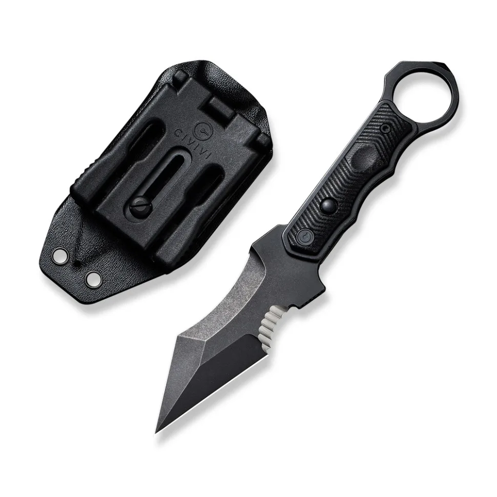 Ніж фіксований тактичний Civivi Nitro-V 9,6 см G10 чорний