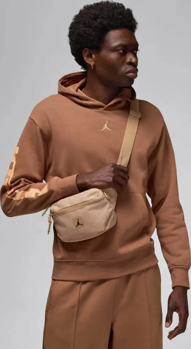 Сумка на пояс Nike Кордура 20х15х7 см бежевий чоловіча