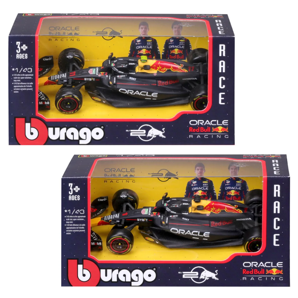 Автомодель Bburago метал 1:43 Red Bull Racing RB20 синя