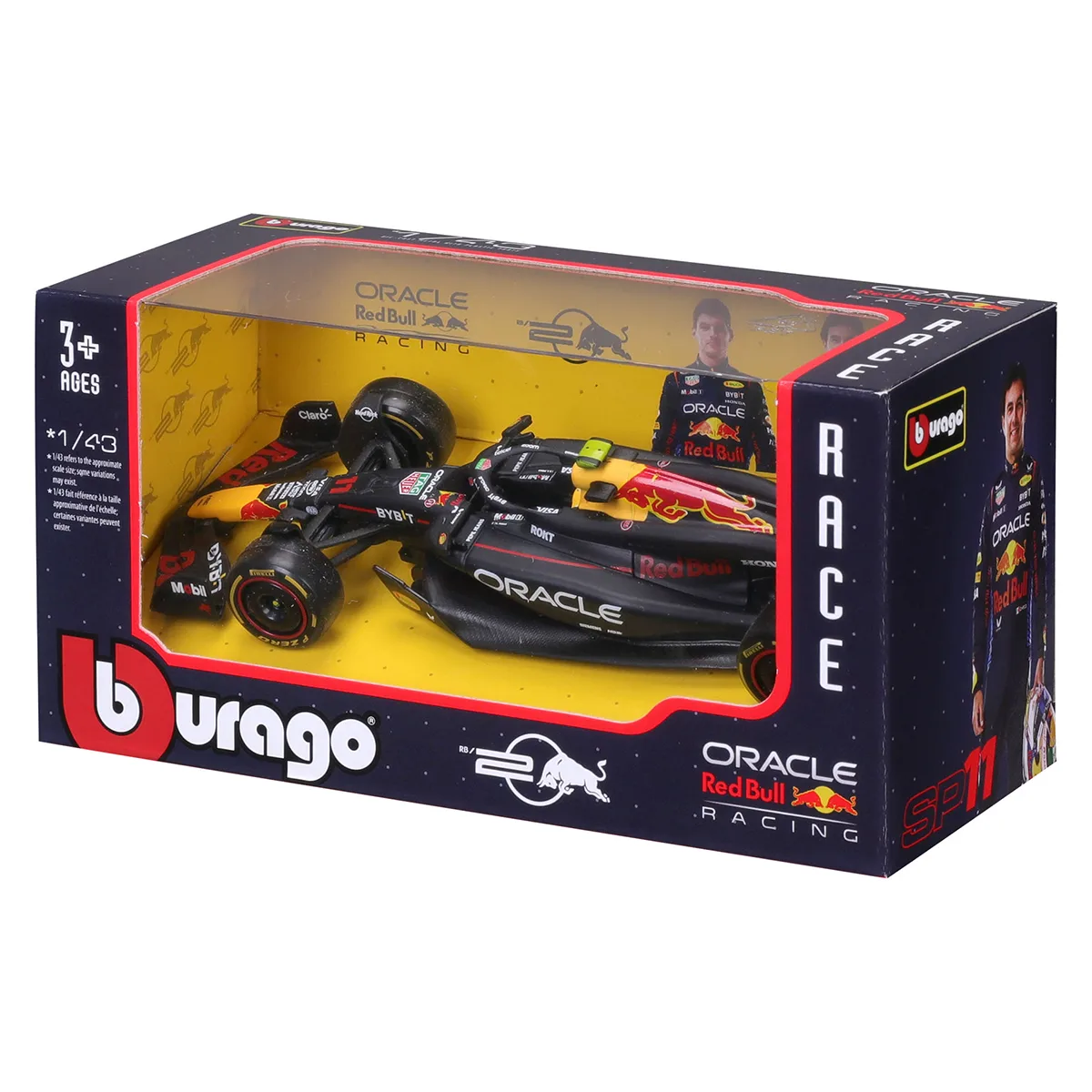 Автомодель Bburago металл 1 43 Red Bull Racing RB20 синяя