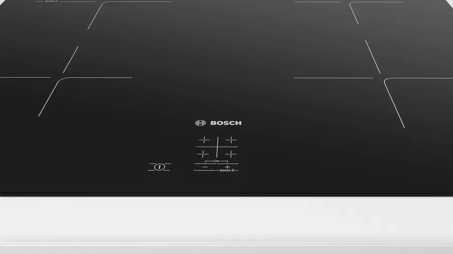 Варильна поверхня індукційна Bosch 60см чорна 4 конфорки сенсорна швидке приготування електрична плита