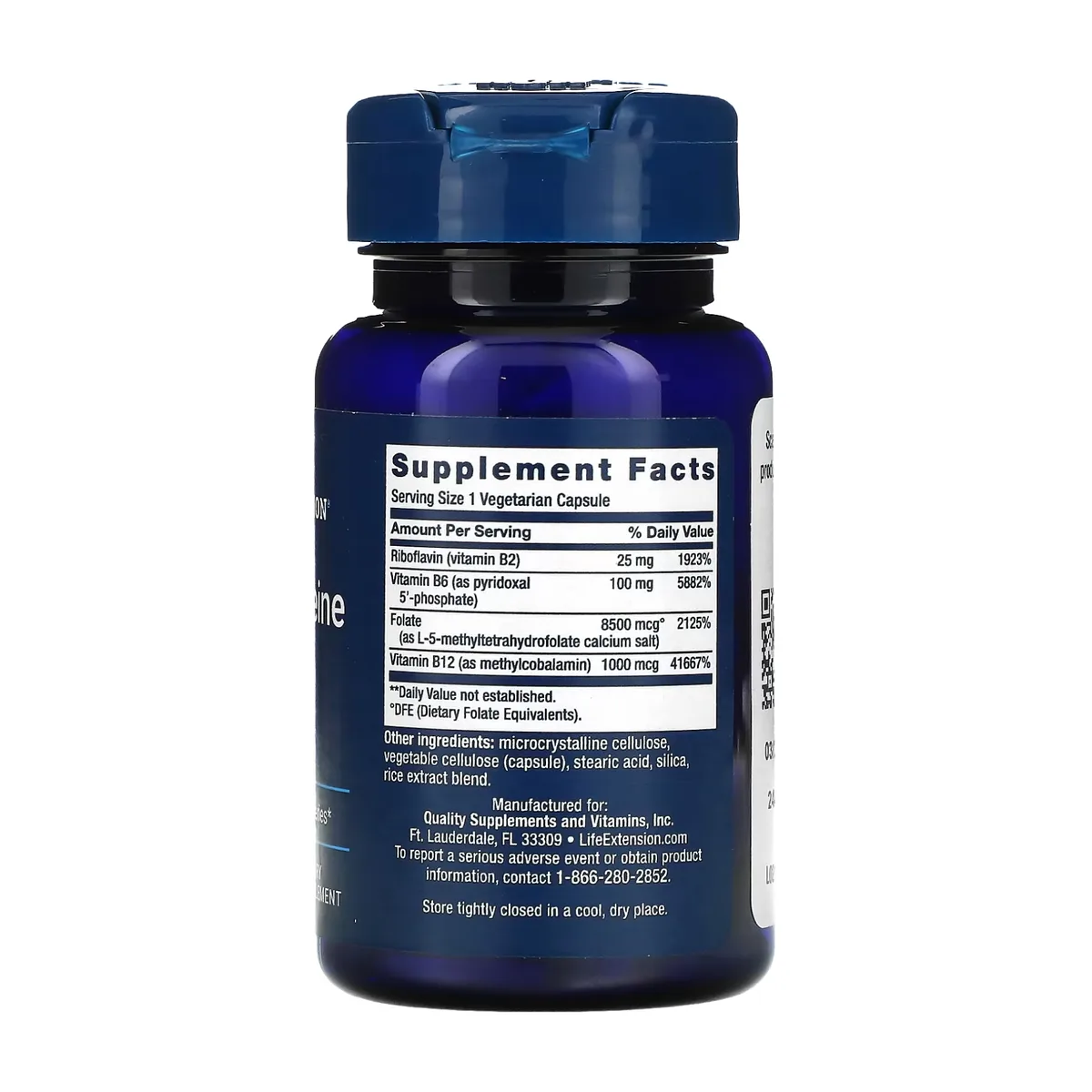 Homocysteine Resist Life Extension вегетарианские капсулы 60 шт без глютена