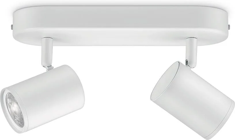 Світильник точковий накладний розумний WiZ IMAGEO Spots, 2х5W, 2200-6500K, RGB, Wi-Fi, білий