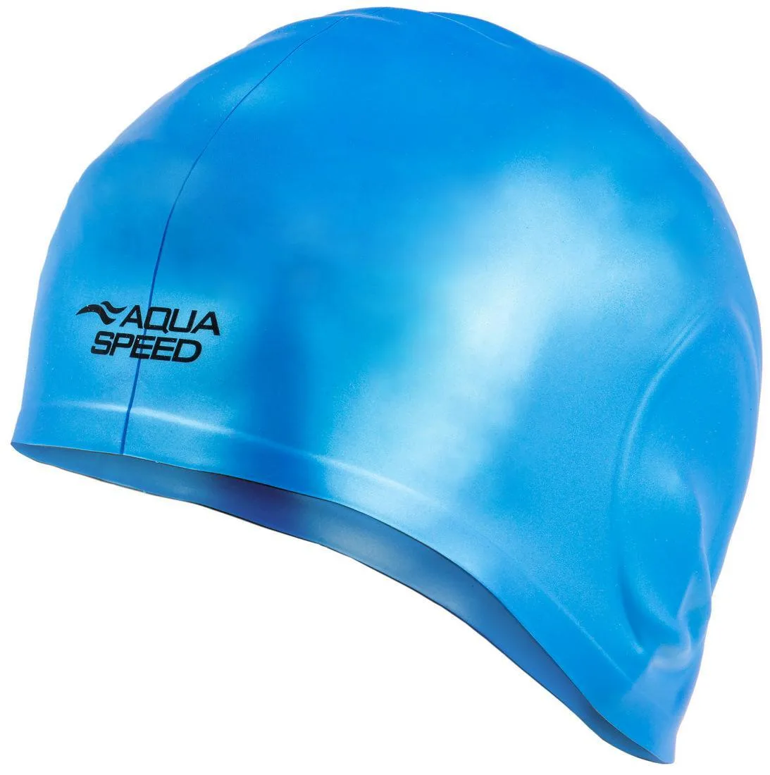 Шапка для плавання Aqua Speed силіконова OSFM блакитна