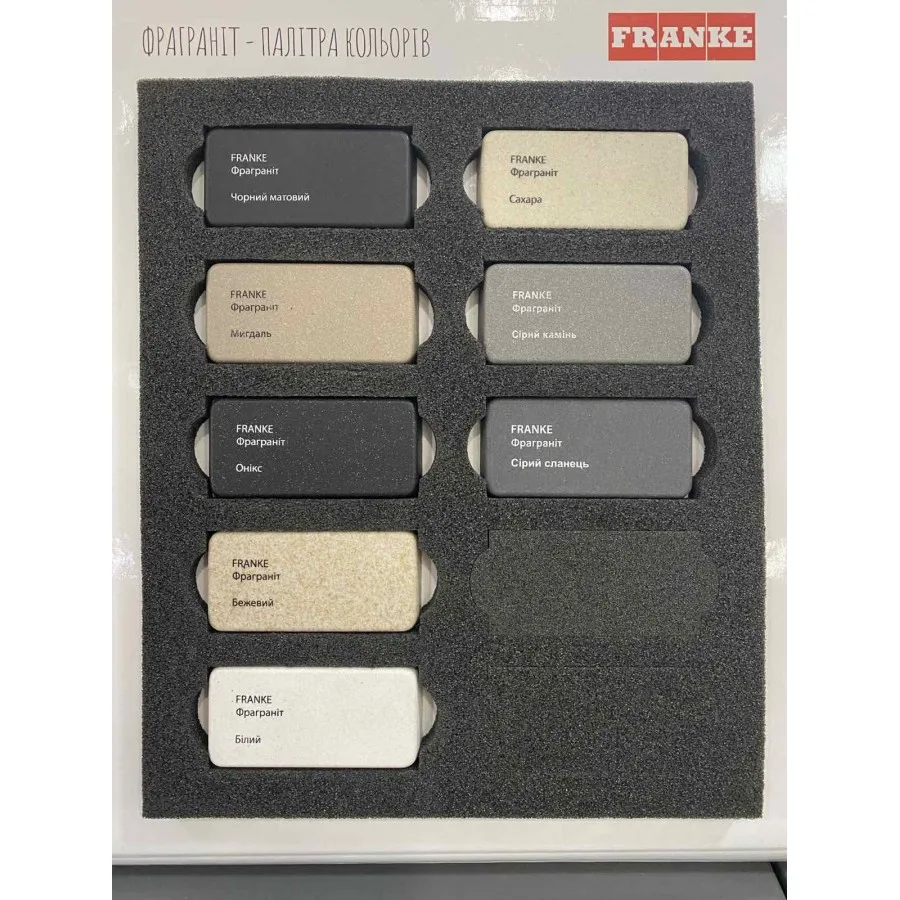 Кухонная мойка Franke Maris из фрагранита, прямоугольная, без крыла, размеры 410х510х200мм, однокамерная, врезная модель MRG 610-37 TL