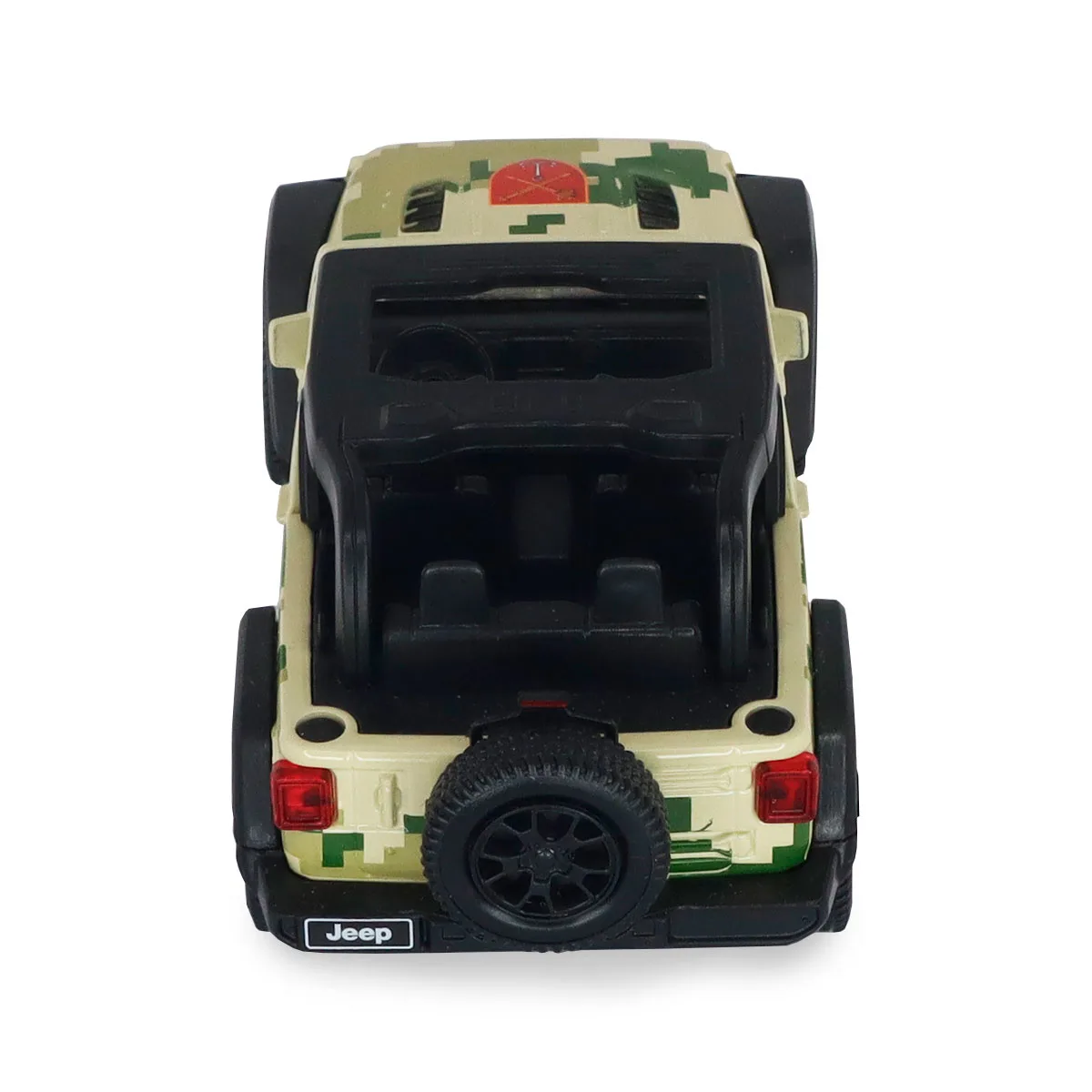 Автомодель TechnoDrive метал 12,5х5,9х5,6 см Шеврони Героїв Jeep Wrangler Rubicon