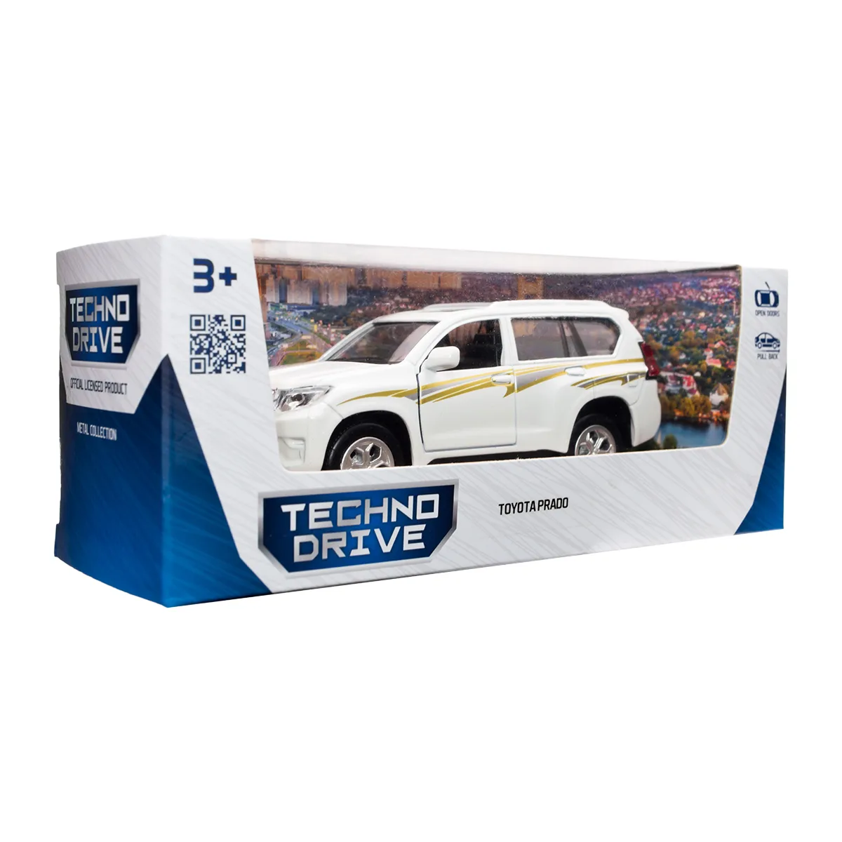 Автомодель TechnoDrive АБС-пластик метал 1:40 біла