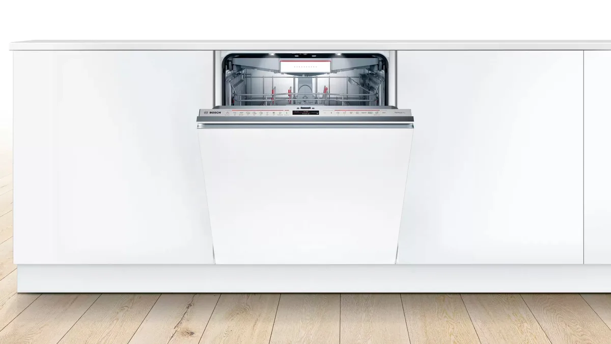 Вбудована посудомийна машина Bosch, 14 комплектів, клас енергоефективності A+++, 60 см, з дисплеєм, третім кошиком та технологією