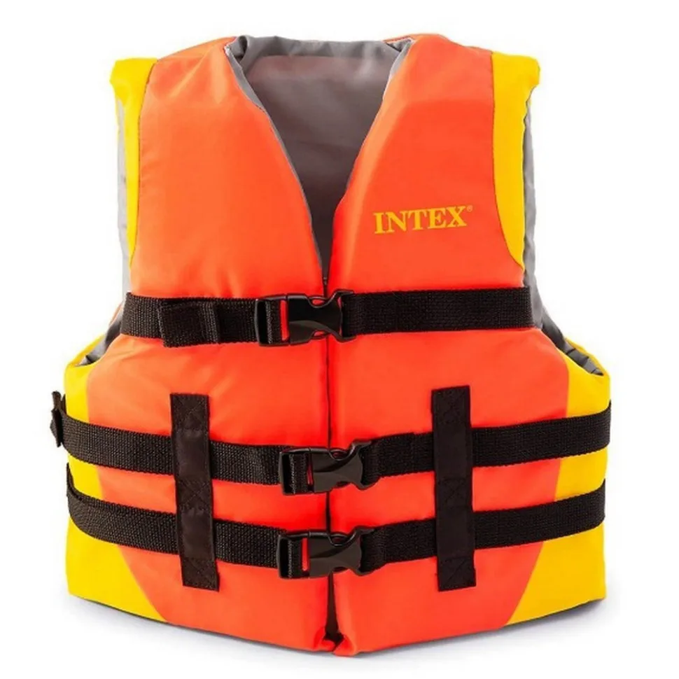 Спасальний жилет Intex нейлон 30-40 кг яскравий