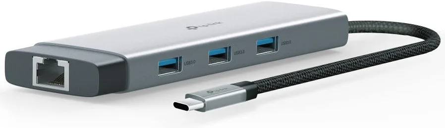 USB-хаб TP-LINK UH9120C USB-C > 3xUSB3.0/1xUSB-C/xHDMI/1xRJ45/1xSD/1xmicroSD/1xPD 100Вт