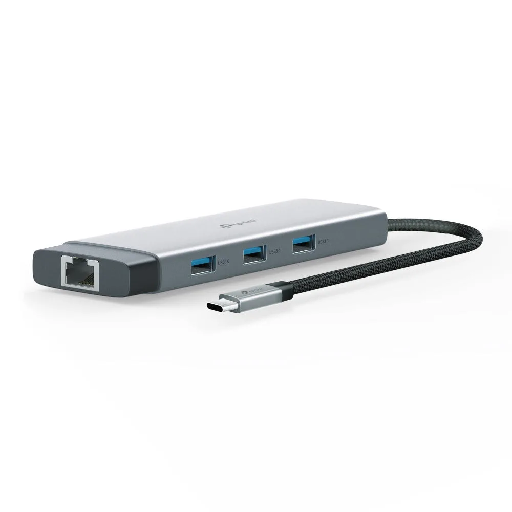 USB-хаб TP-LINK UH9120C USB-C > 3xUSB3.0/1xUSB-C/xHDMI/1xRJ45/1xSD/1xmicroSD/1xPD 100Вт