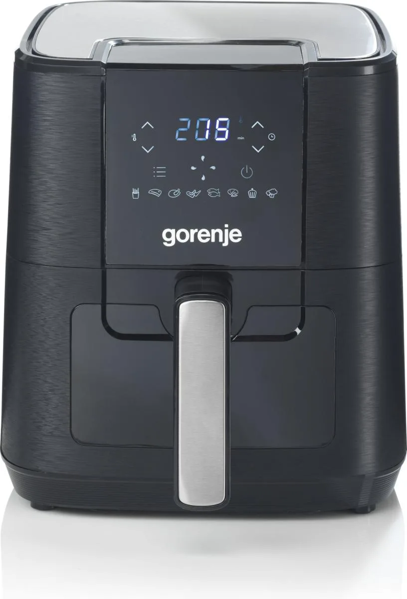 Мультифункціональна піч Gorenje 1350Вт, ємність 5.4л, сенсорне керування, 8 автоматичних програм, пластик з металевими елементами,