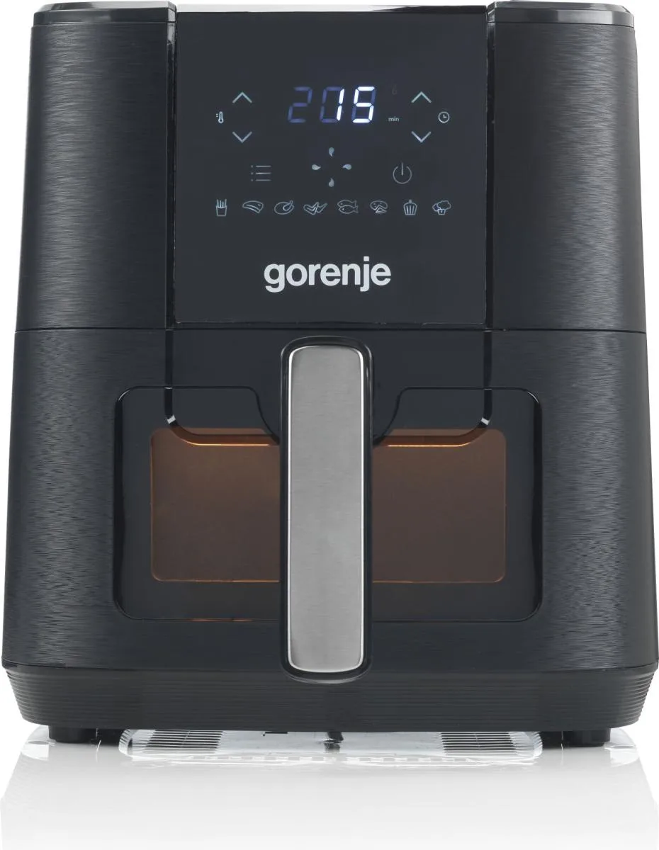 Мультифункціональна піч Gorenje 1350Вт, ємність 5.4л, сенсорне керування, 8 автоматичних програм, пластик з металевими елементами,