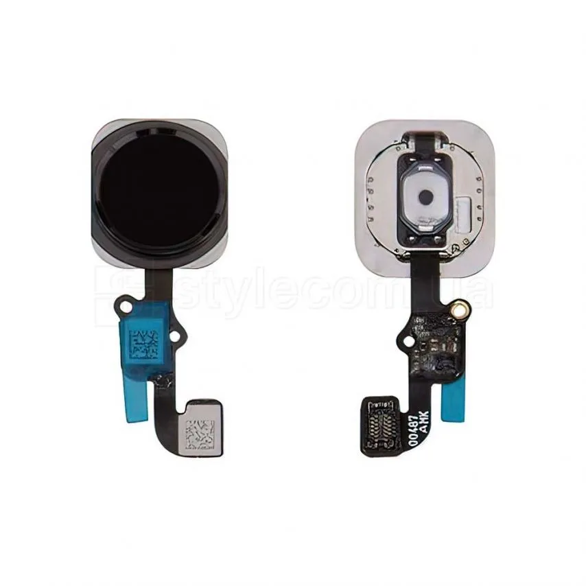 Шлейф для iPhone 6s з кнопкою меню чорний Original Quality