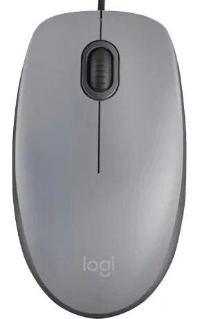 Миша Logitech дротова оптична середня сірий 61,7х112,96х38,4 мм