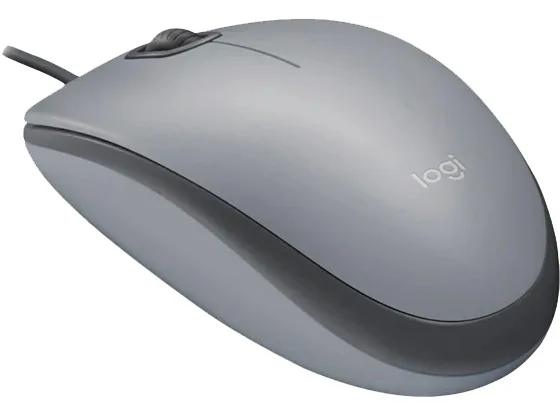 Миша Logitech дротова оптична середня сірий 61,7х112,96х38,4 мм