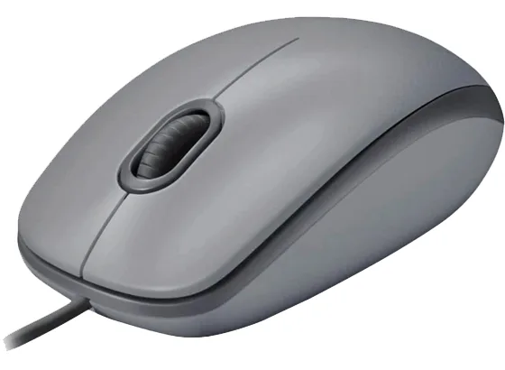 Миша Logitech дротова оптична середня сірий 61,7х112,96х38,4 мм