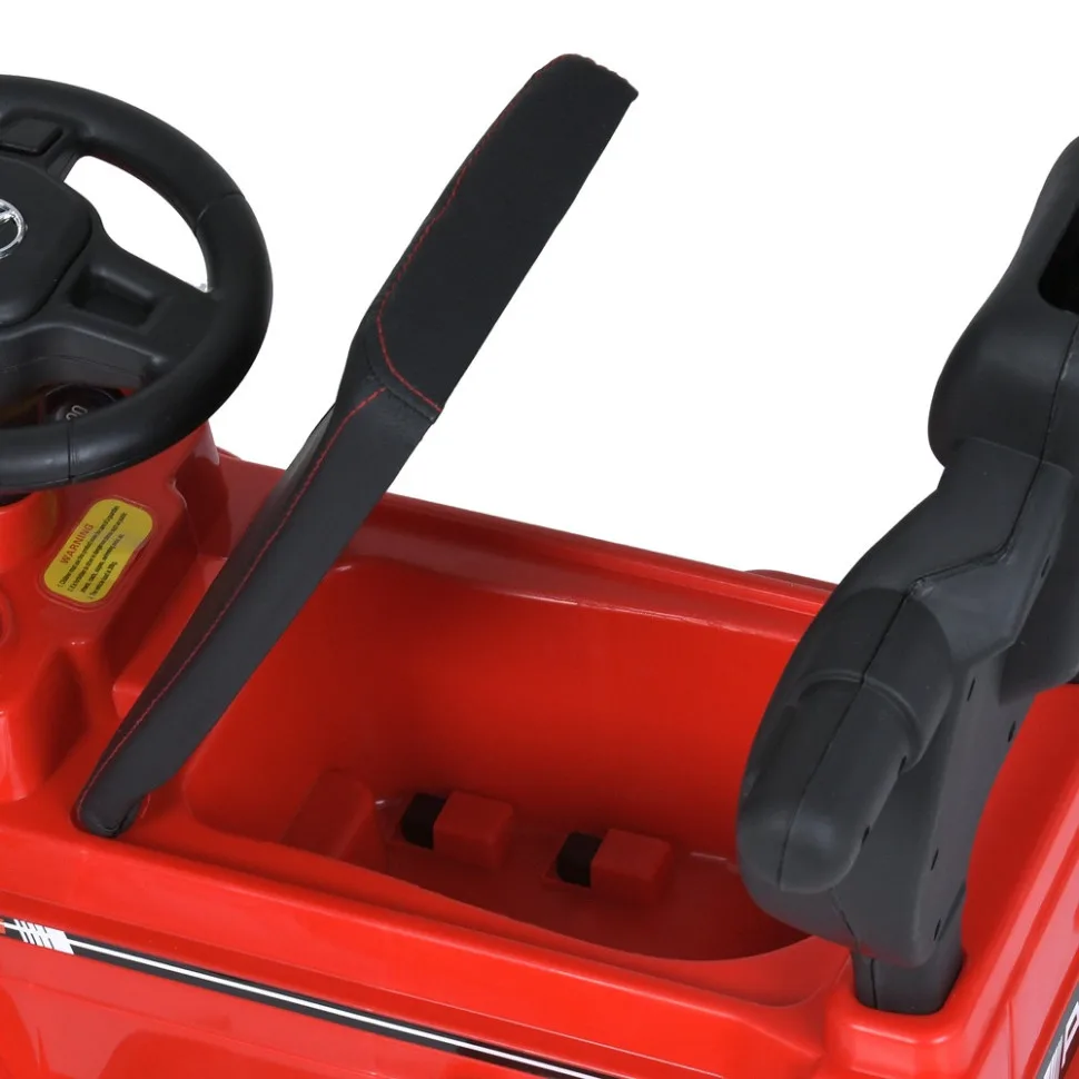 Детская каталка-толокар Bambi Racer с родительской ручкой 64x21x33 см комбинированный красный