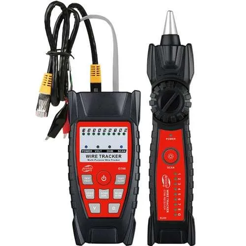 Кабель-тестер Benetech GT66 универсальный RJ-45 RJ-11 9 В 140 г медный