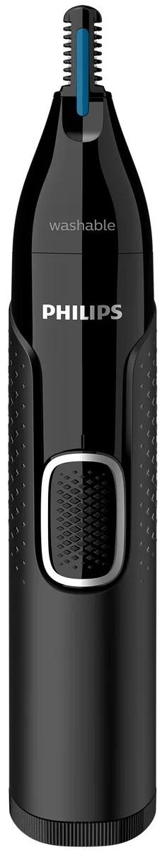 Тример Philips Series 5000 для догляду за бородою, вусами, окантовкою, бровами, носом та вухами, живлення від 1 батареї АА, 4 наса