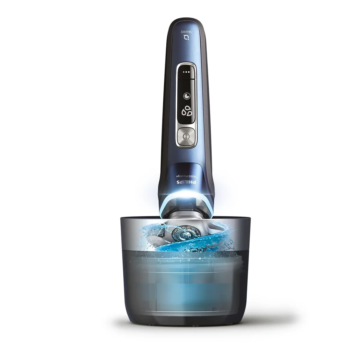 Электрическая бритва Philips Series i9000 Prestige SkinIQ, 3 бритвенные головки, Li-Ion, сухое и влажное бритье, индикатор заряда