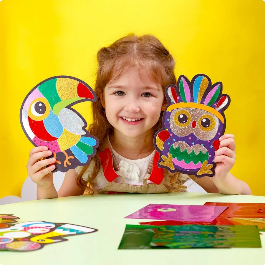 Набір для творчості Vladi Toys фольга 18 листів багатоколірна 4 картинки