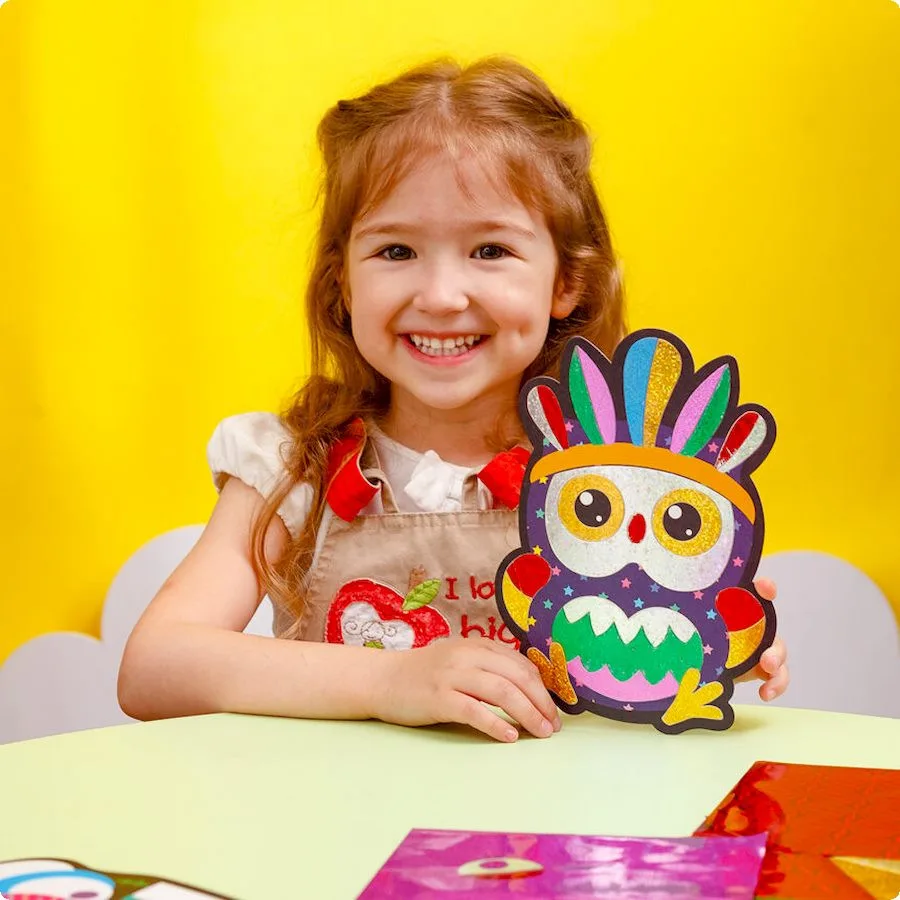 Набір для творчості Vladi Toys фольга 18 листів багатоколірна 4 картинки