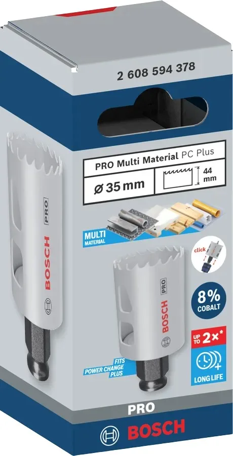 Коронка Bosch Professional Универсальная PC Plus 35мм