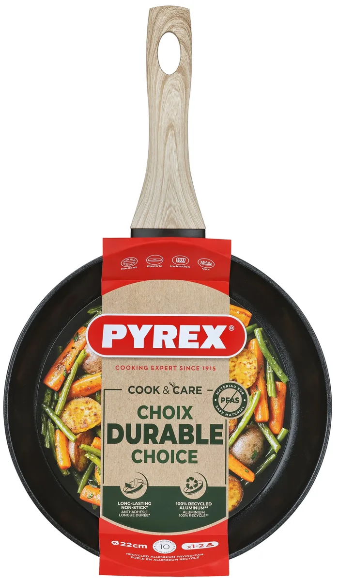 Сковорода Pyrex алюмінієва 22 см класична антипригарна