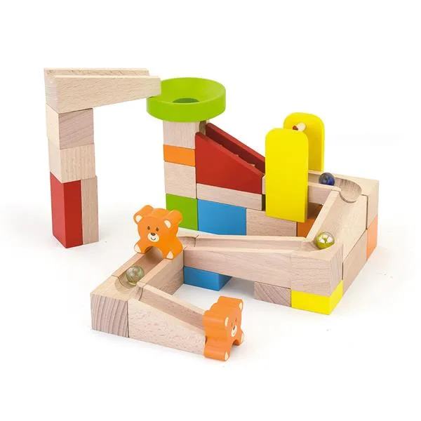 Конструктор Viga Toys дерев'яний 49 елементів різнокольоровий