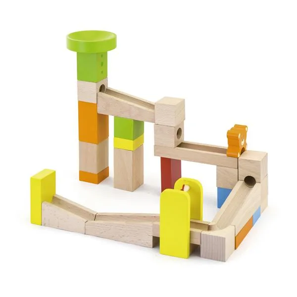 Конструктор Viga Toys дерев'яний 49 елементів різнокольоровий