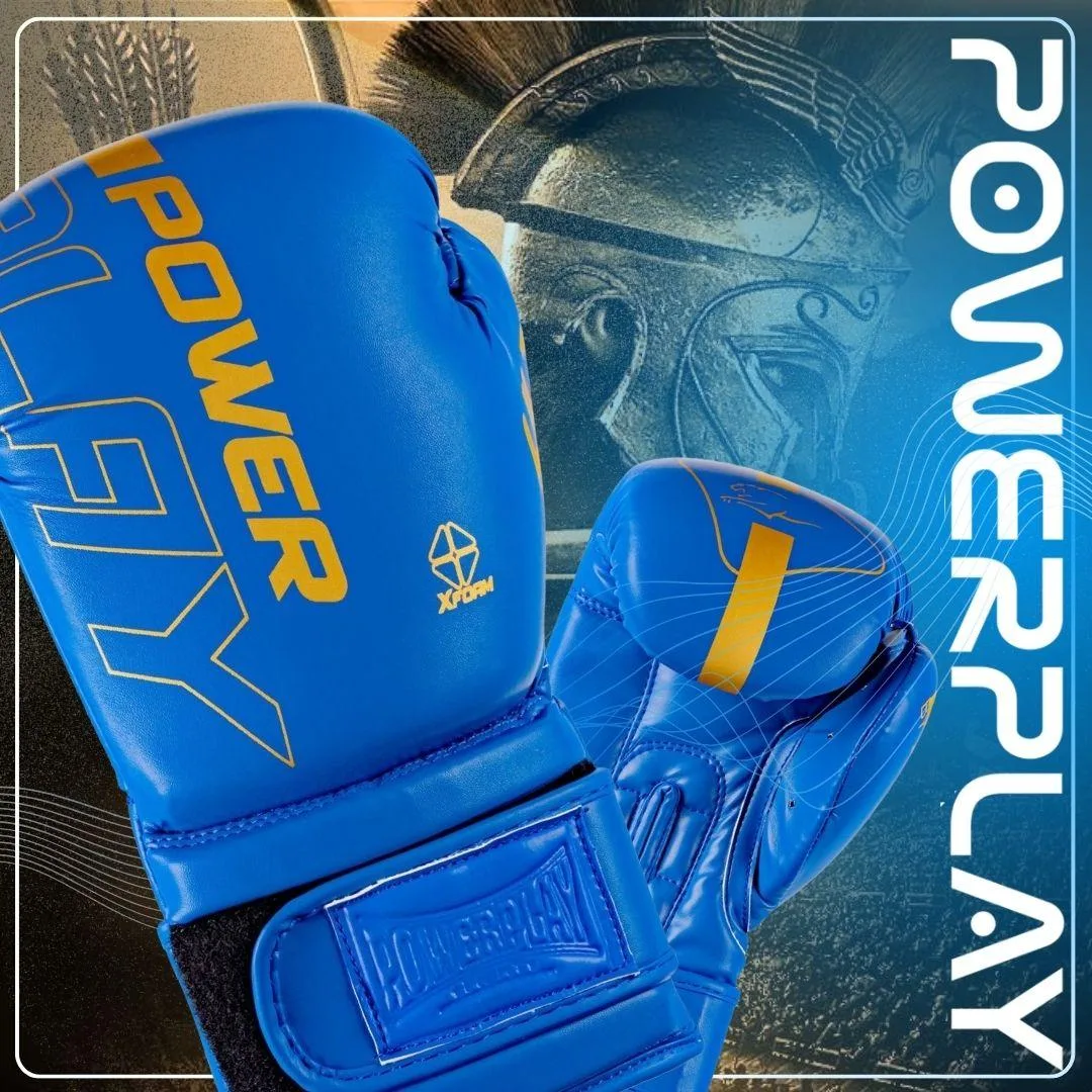 Боксерські рукавиці Active Point PU 16 унцій Сині