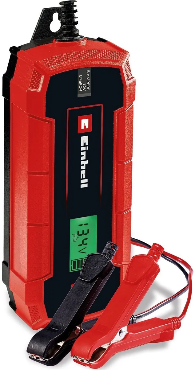 Зарядний пристрій Einhell CE-BC 5 M, 12В, 3-120А·год, макс 5А, мікропроц контроль