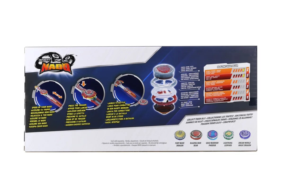 Дзиґа Infinity Nado VI Advanced Pack Палаючий Бойовий Ведмідь (Blazing War Bear)