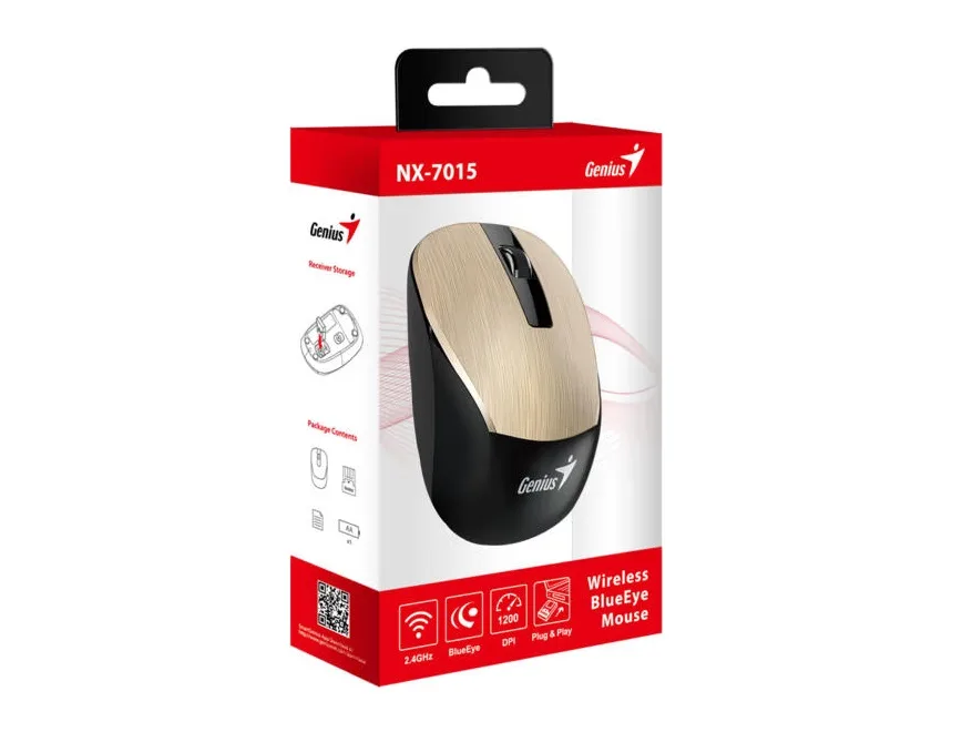 Мышь Genius NX-7015, WL, gold