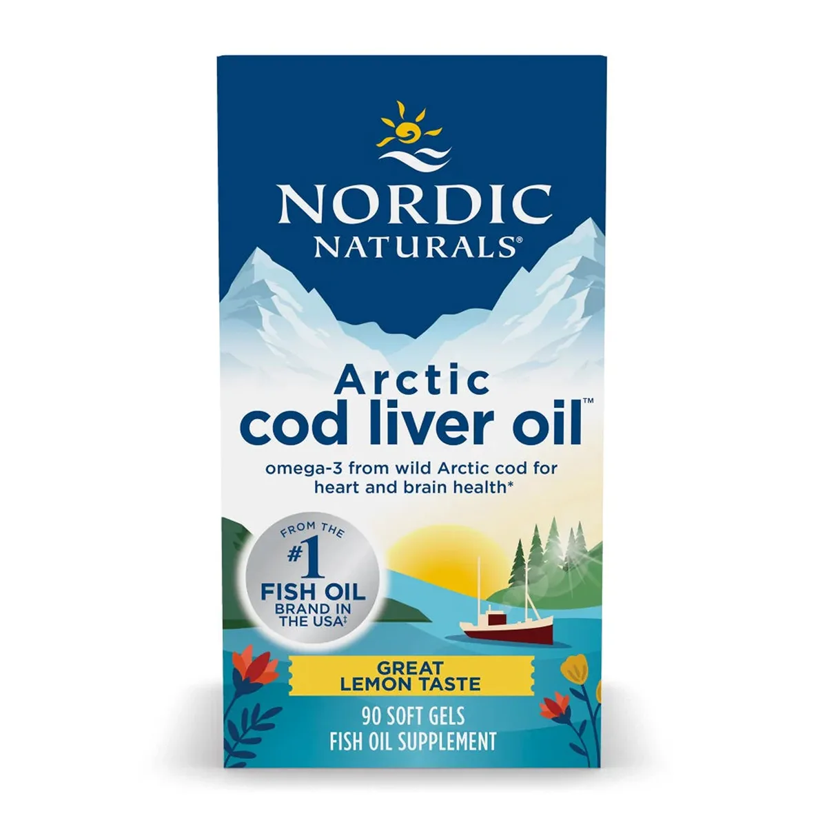 Масло печінки арктичного тріски Nordic Naturals 90 м'яких капсул безсмакове