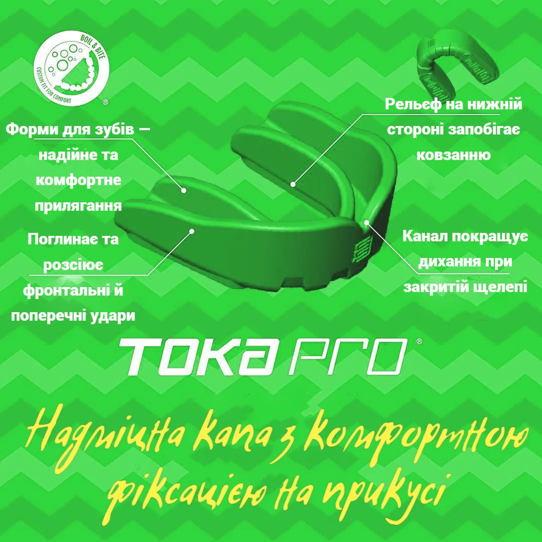 Капа MAKURA термопластик взрослая зеленая 11+