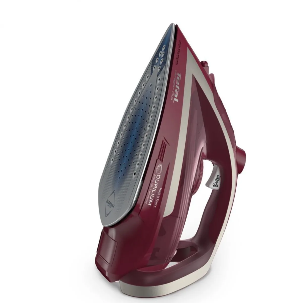 Праска Tefal Ultragliss Plus, 2800Вт, 270мл, потужний паровий удар - 260г, постійна подача пари - 50г, керамічна підошва, бордовий