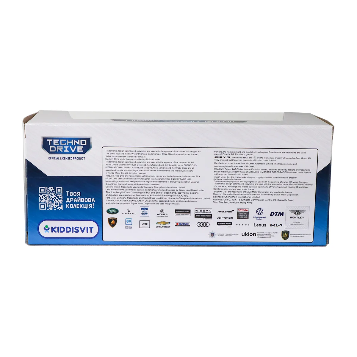 Автомодель TechnoDrive метал 11,5х3,4х4,6 см чорна