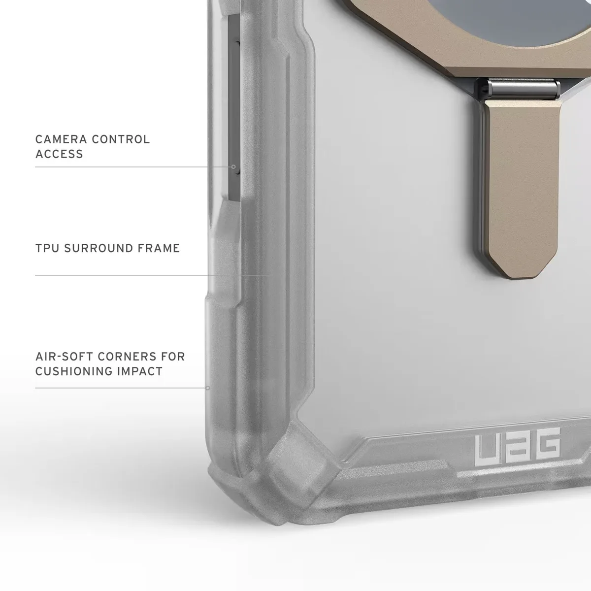 Чохол UAG для iPhone 17 Pro Max, Plasma XTE MagSafe, Clear/Titanium