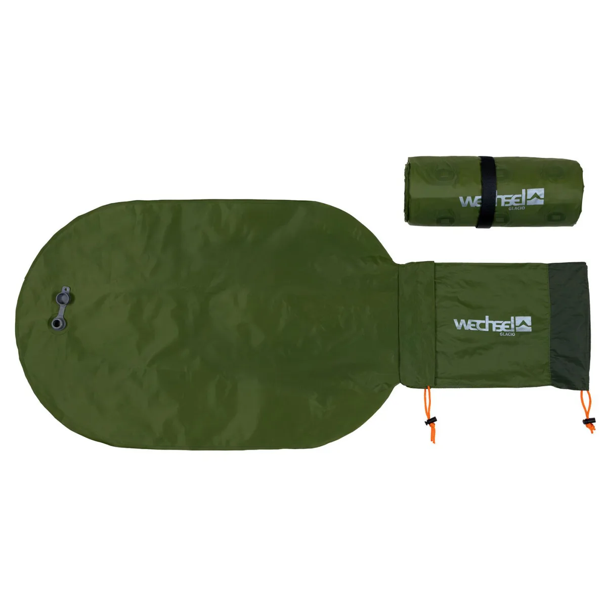 Килимок надувний Wechsel Nylon 186х64х8 см Оливковий
