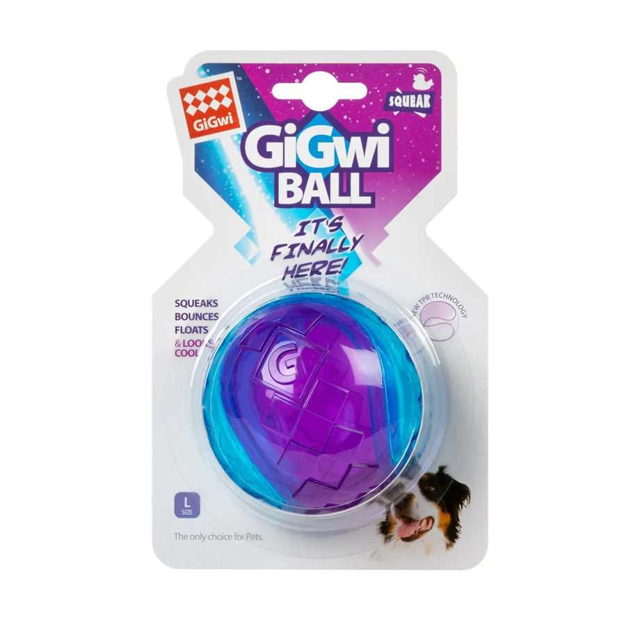 Іграшка для собак М'яч з пищалкою 8 см гума GiGwi BALL