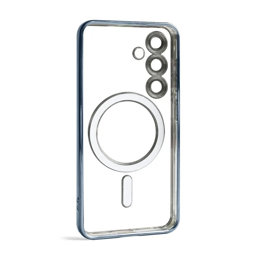 Чохол MagSafe для Samsung S24 S25 пластик силікон синій