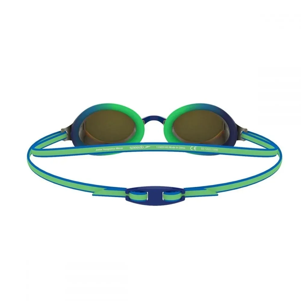 Очки для плавания SPEEDO поликарбонат OSFM зеленый золотой